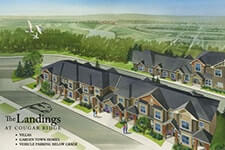 Luxury condos and resorts - picture of The Landings neighborhood in the city of Calgary