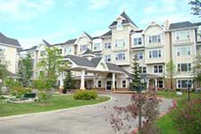 Senior living complex - picture of exterior building of The Manor Village
