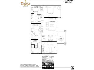 Picture of a condo floorplan at the Toscana of Desert Ridge